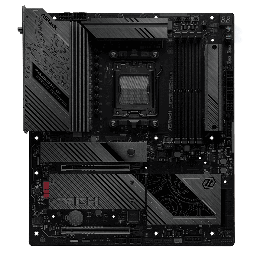 ASRock MB Sc AM5 X870E TAICHI LITE - AMD X870 - 4xDDR5 - 1xHDMI - 2xThunderbolt - WI-FI (X870ETAICHILITE) thumbnail
