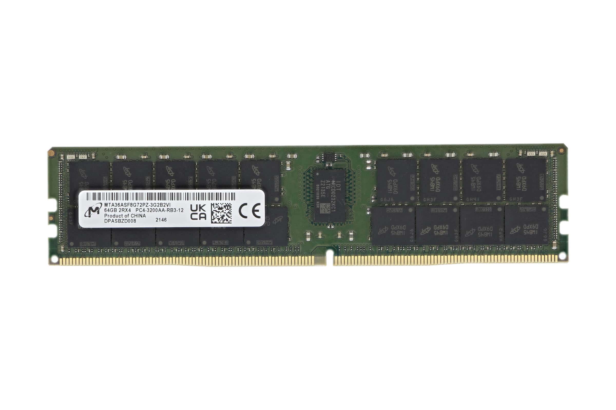 Dell 64GB 2Rx4 PC4-25600AA-R DDR4-3200MHz (MTA36ASF8G72PZ-3G2) thumbnail