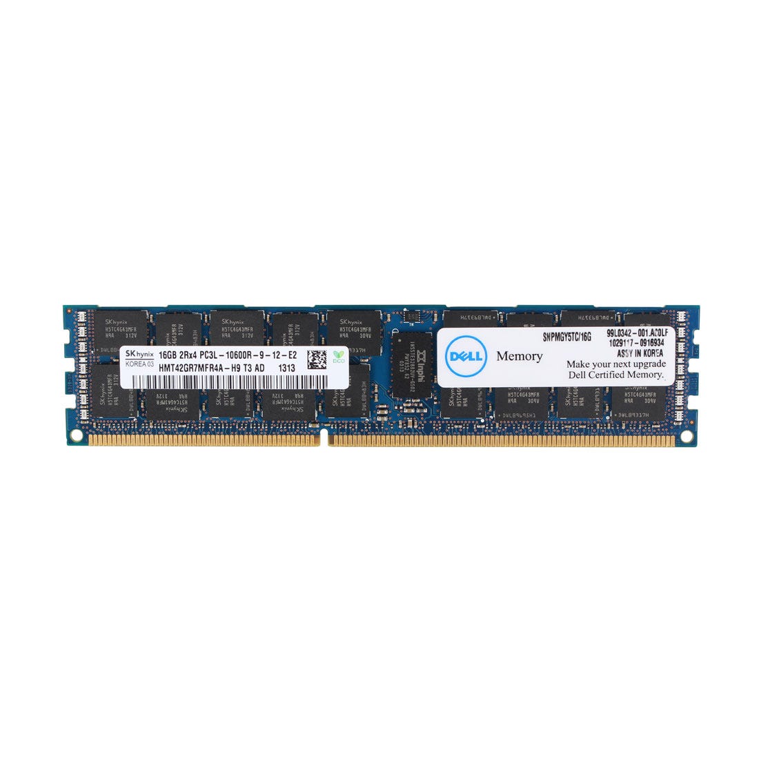 Dell 16GB 2Rx4 PC3L-10600R DDR3-1333MHz Certied (SNPMGY5TC-16G) thumbnail