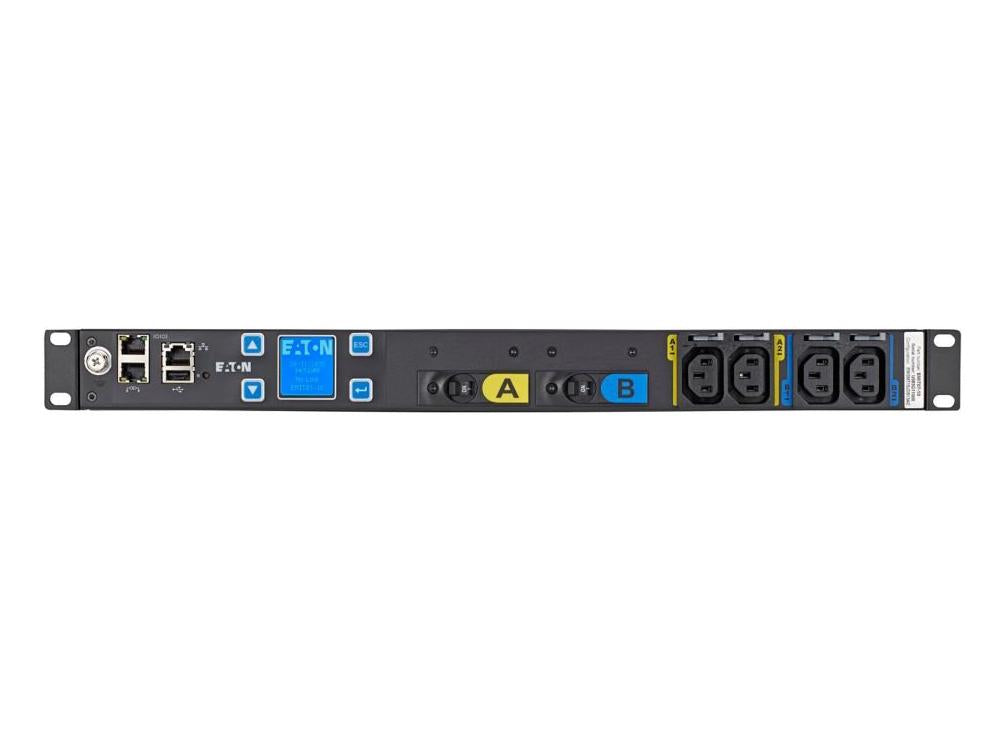 Eaton EMI303-10 Metered Input Rack Power Distribution Unit - Black - 0U - L15-30P Input - 8.64 Kilowatts Max - 200-240 Volts - 2 (EMI303-10) thumbnail