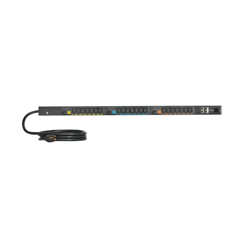 Eaton Single-Phase Metered Input Rack PDU G4, 208V, 42 Outlets, 24A, 5.8kW, L6-30 Input, 10 ft. Cord, 0U Vertical - Metered - NE (EVMIL630X) thumbnail