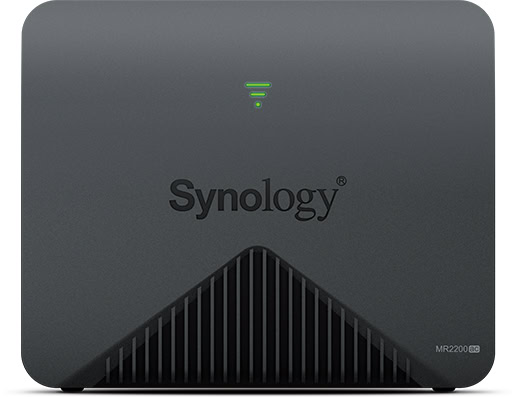 Synology MR2200AC draadloze router Gigabit Ethernet Dual-band (2.4 GHz / 5 GHz) Zwart (MR2200AC) thumbnail