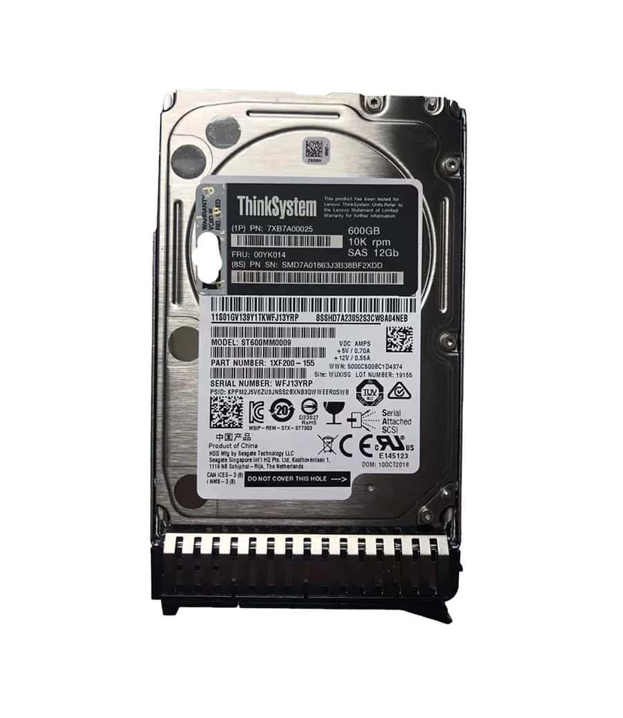 Lenovo HDD 600GB 10K 2.5 SAS 12G TS (00YK014) thumbnail