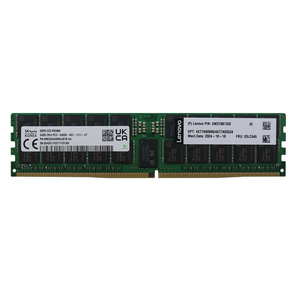 LENOVO 64GB (1*64GB) 2RX4 PC5-51200B-R DDR5-6400MHZ RDIMM (03LC543) thumbnail