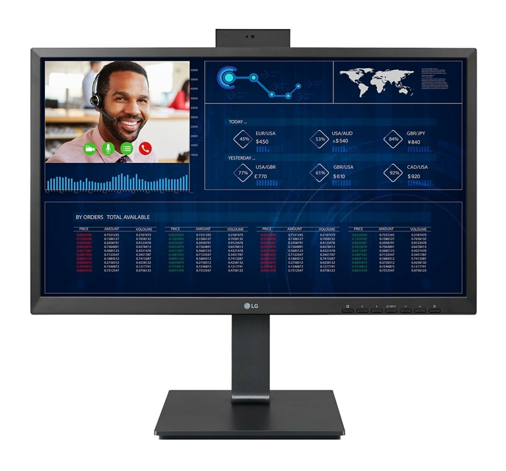 LG 24CQ650W-BP All-in-One PC/workstation Intel® Celeron® N5105 60,5 cm (23.8") 1920 x 1080 Pixels All-in-One thin client 8 GB DDR4-SDRAM 256 GB SSD Zwart (UHD) thumbnail