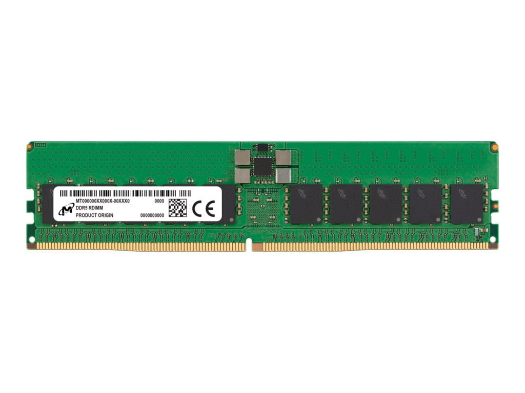MICRON 32GB (132GB) 2RX8 PC5-51200B-R DDR5-6400MHZ RDIMM (MTC20F2085S1RC64BD2R) thumbnail
