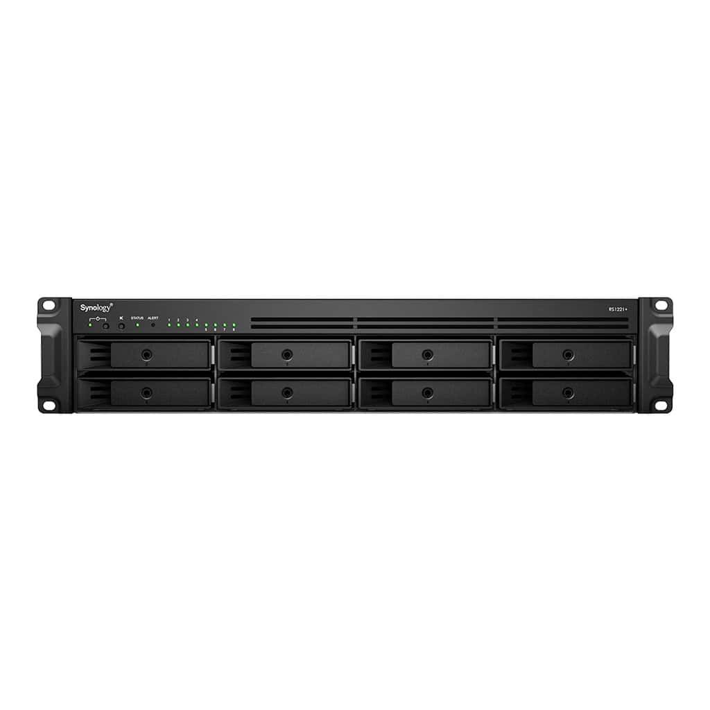 Synology RackStation RS1221+ data-opslag-server NAS Rack (2U) Ethernet LAN Zwart V1500B (RS1221+) thumbnail