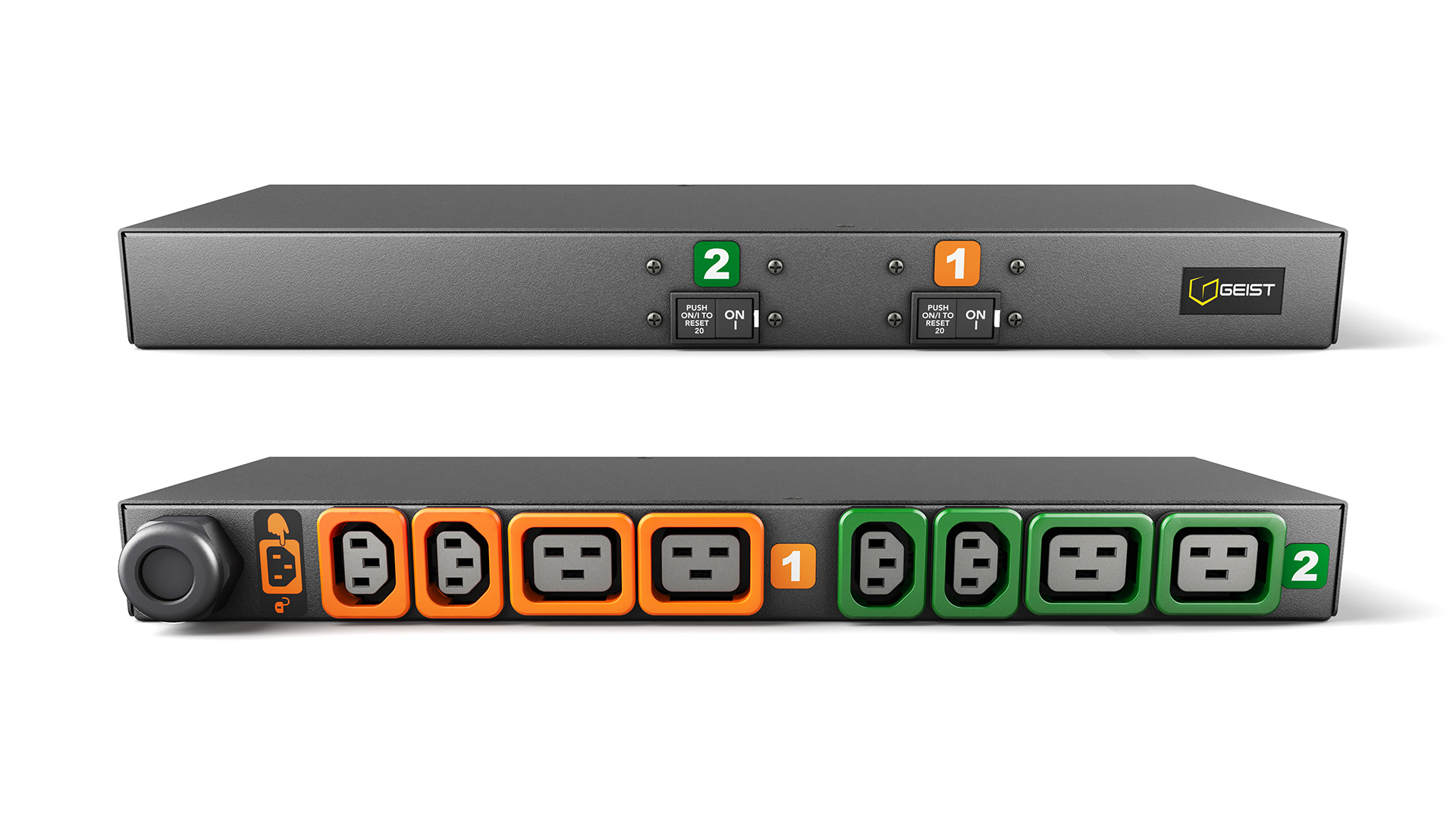 Vertiv GXPR086-103P44PS6-IP44 energiedistributie 8 AC-uitgang(en) 1U Zwart (G1648L) thumbnail