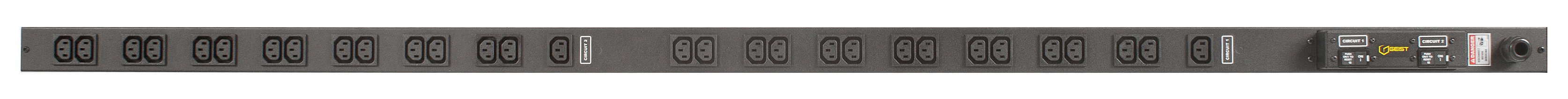 Vertiv EGXPB306-103C13PS6-IP44 energiedistributie 30 AC-uitgang(en) Zwart (G2195) thumbnail