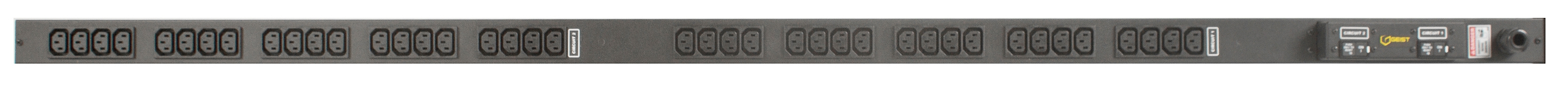 Vertiv EGXPB406-103C13PS6-IP44 energiedistributie 40 AC-uitgang(en) Zwart (G2196) thumbnail