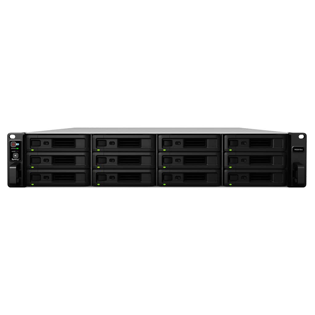 Synology RackStation RS3618xs NAS Rack (2U) Ethernet LAN Zwart D-1521 (RS3618XS) thumbnail