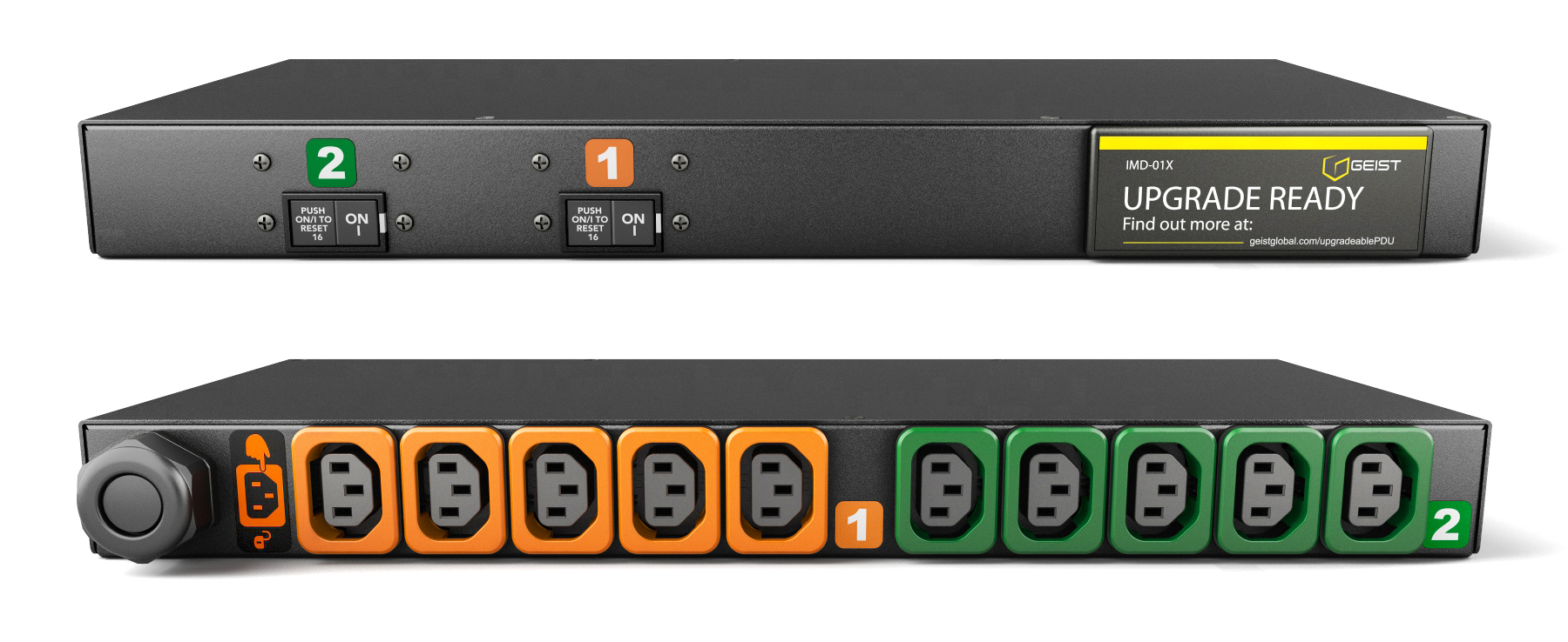 Vertiv MG01X1R1-10L133-3PS6C2H10-S energiedistributie 10 AC-uitgang(en) 1U Zwart (GI10046L) thumbnail