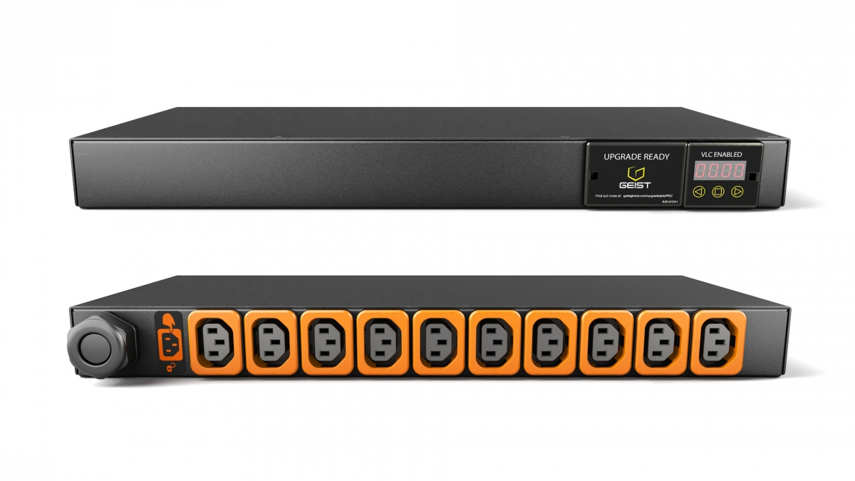 Vertiv MG01D1R0-10L133-2PS6B2H10-S energiedistributie 10 AC-uitgang(en) 1U Zwart (GI10049L) thumbnail