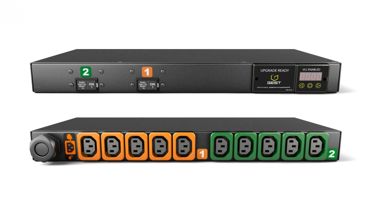 Vertiv MG01D1R1-10L133-3PS6B2H10-S energiedistributie 10 AC-uitgang(en) 1U Zwart (GI10051L) thumbnail