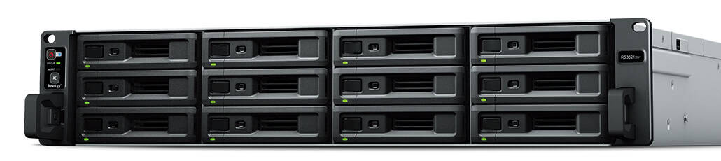 Synology RackStation RS3621XS+ data-opslag-server Opslagserver Rack (2U) Ethernet LAN Zwart D-1541 (RS3621XS+) thumbnail
