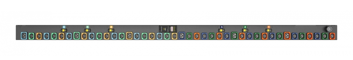 Vertiv MG01D5W1-42PZ63-3PS56B2A10-S-A energiedistributie 42 AC-uitgang(en) 1U Zwart (GI10059L) thumbnail