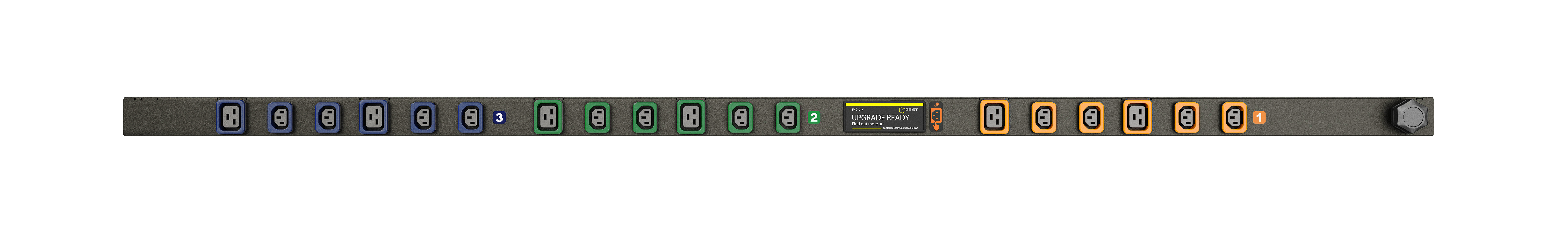 Vertiv MG01X4B0-18PB63-2PS56B2A10-S energiedistributie 18 AC-uitgang(en) Zwart (GI10070L) thumbnail