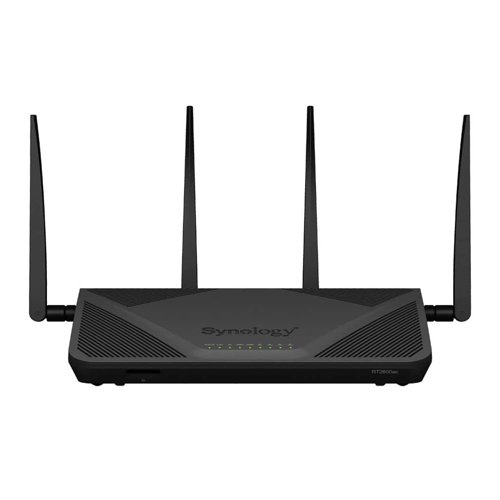 Synology RT2600AC draadloze router Gigabit Ethernet Dual-band (2.4 GHz / 5 GHz) 4G Zwart (RT2600AC) thumbnail