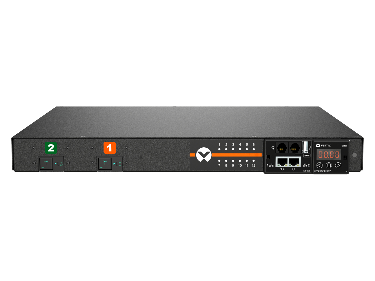 Vertiv Geist MGU3E1R6-12CF13-3PS6B2H10-S energiedistributie 12 AC-uitgang(en) 0U Zwart (GU30202) thumbnail