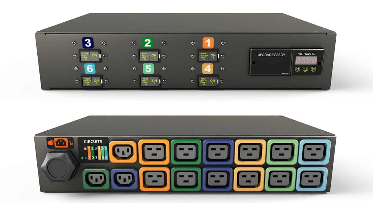Vertiv Geist I10076L MN01D9W1-48PZB8-6PS15B0A10-S 48-Outlets Power Distribution Unit - Metered - 3P+E (IP44) - 36 x U-Lock IEC 6 (I10076L) thumbnail