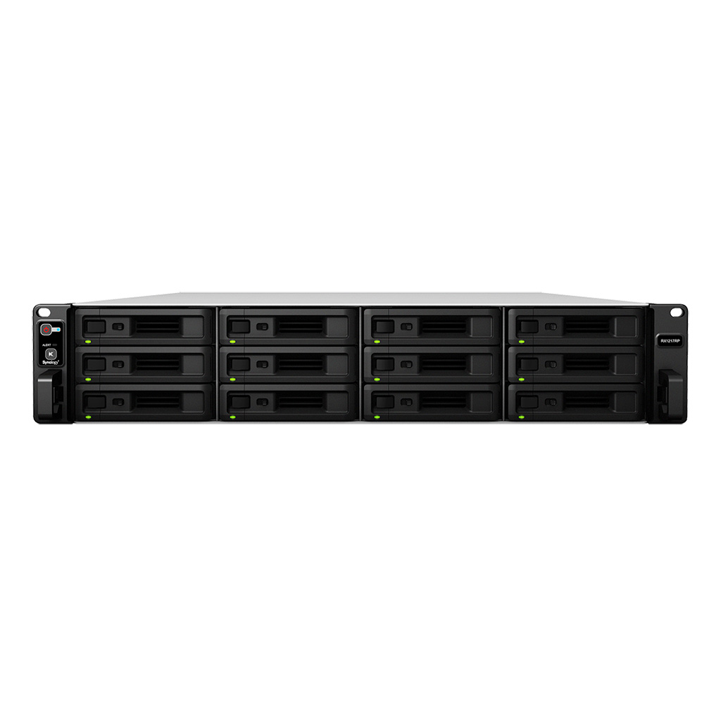 Synology RX1217 disk array Rack (2U) Zwart (RX1217) thumbnail