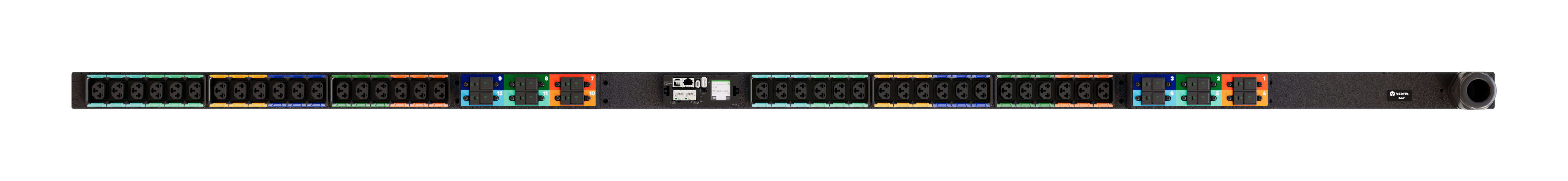 Vertiv PowerIT VP4U60A2 energiedistributie 36 AC-uitgang(en) 0U Zwart (VP4U60A2) thumbnail