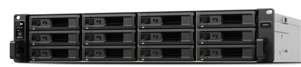 Synology SA SA3610 data-opslag-server NAS Rack (2U) Ethernet LAN Zwart, Grijs D-1567 (SA3610) thumbnail