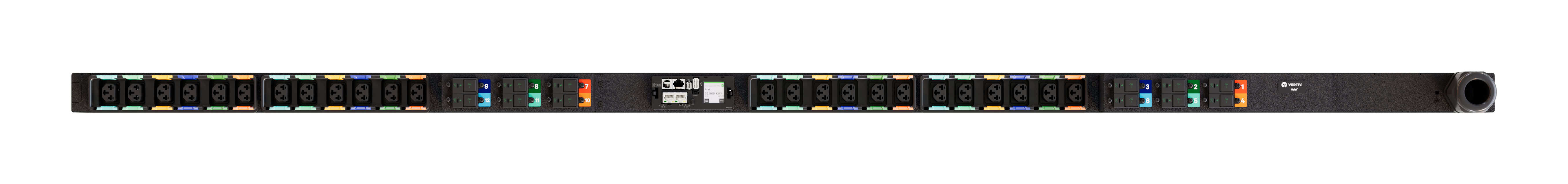 Vertiv PowerIT VP7U60A3 energiedistributie 24 AC-uitgang(en) 0U Zwart (VP7U60A3) thumbnail