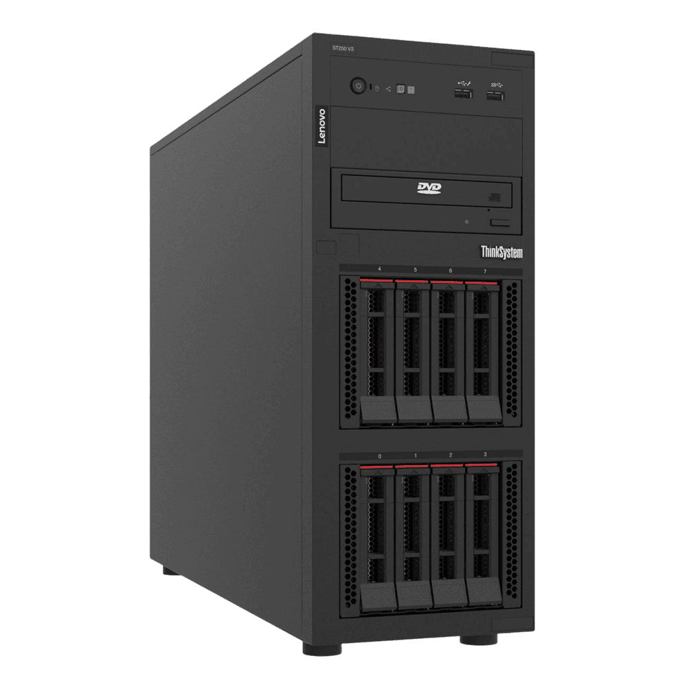 Lenovo ThinkSystem ST250 V3 Server 1,92 TB Tower Intel® Xeon® 6353P 2,7 GHz 32 GB DDR5-SDRAM 800 W (7DCE100EEA) thumbnail