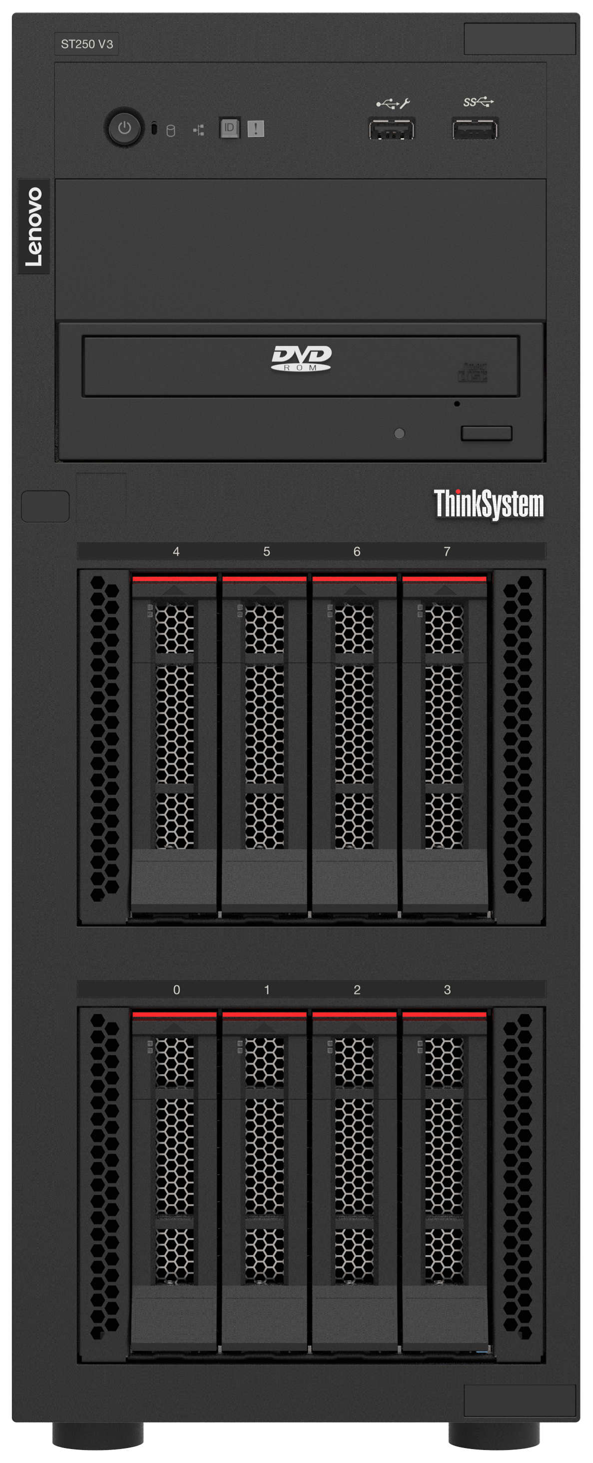 Lenovo ThinkSystem ST250 V3 server 1,92 TB Tower Intel® Xeon® 6353P 2,7 GHz 32 GB DDR5-SDRAM 800 W (7DCE100EEA) thumbnail
