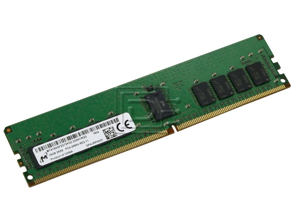 Micron MTA18ASF2G72PDZ-2G6E1 16 GB Memory Module - DDR4 SDRAM - 2666 MHz - 2R x 8 - PC4-21300 - ECC - Registered - RDIMM - 1.2 V (MTA18ASF2G72PDZ-2G6E1) thumbnail