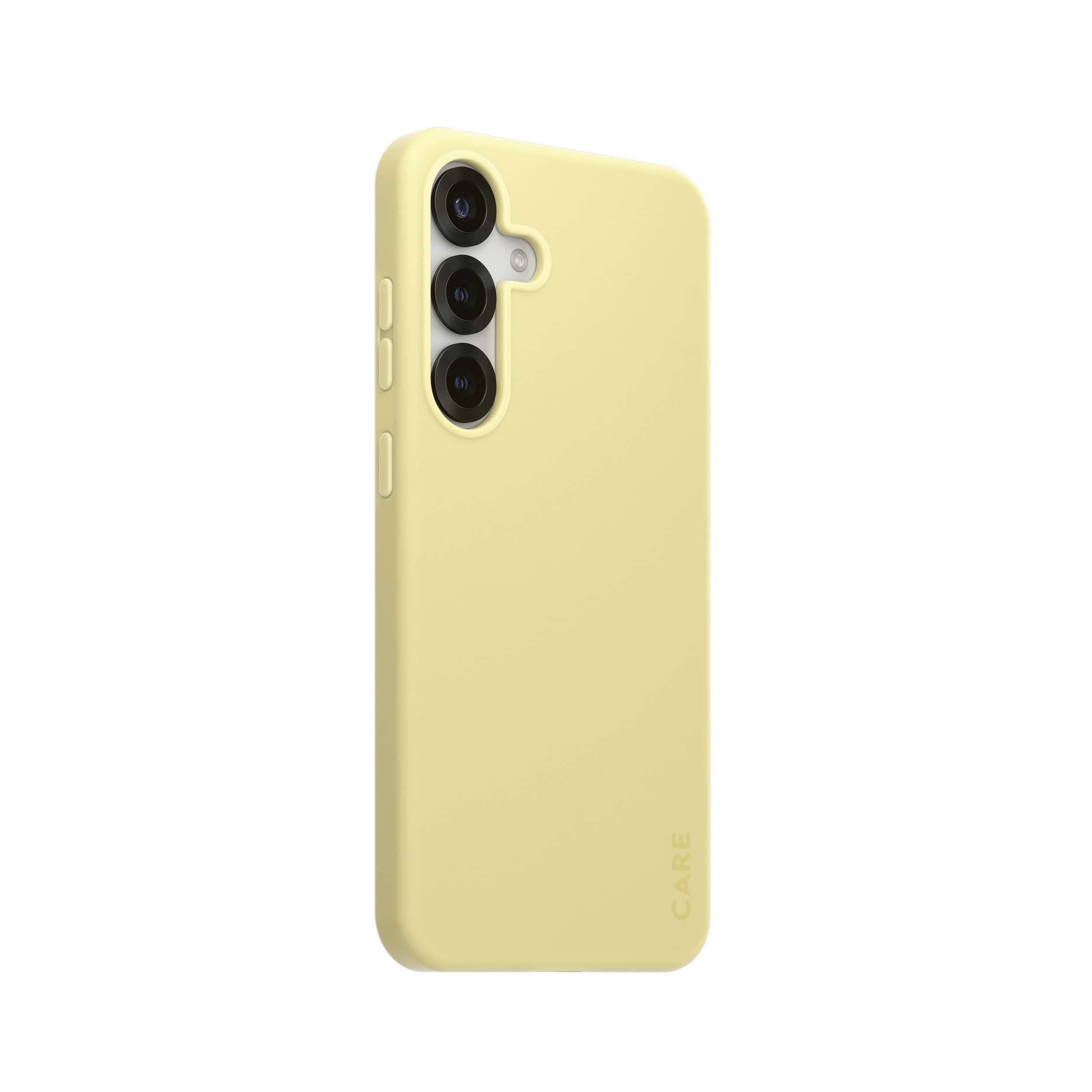 PanzerGlass CARE™ by ® Case Chardonnay w. Qi Compatible Samsung Galaxy S25+ mobiele telefoon behuizingen Hoes Geel (CRRFCOQG37942) thumbnail