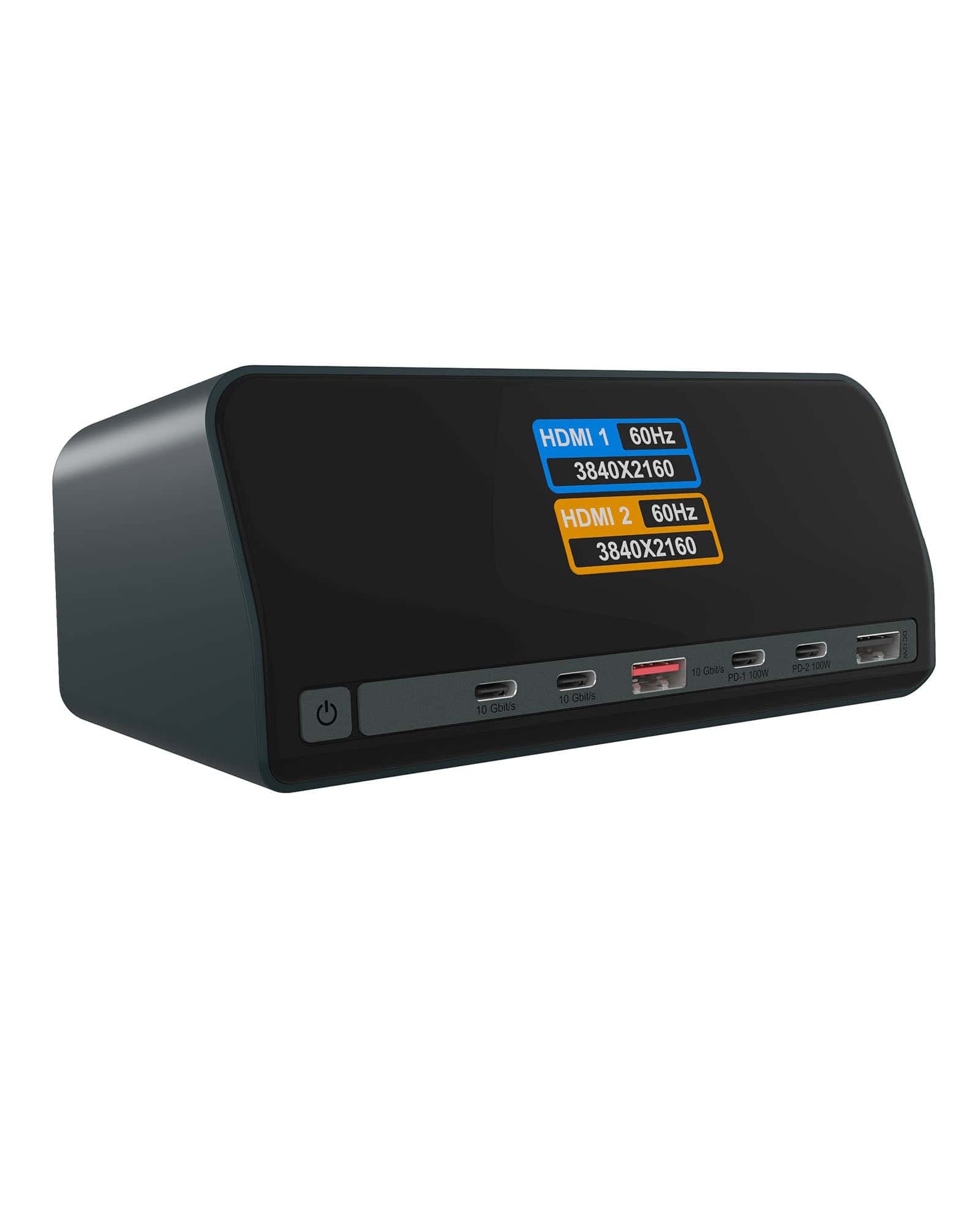 ICY BOX Heart Dock 2300 Bedraad USB 3.2 Gen 2 (3.1 Gen 2) Type-C Antraciet (IB-DK2300-CH (HEART DOCK 2300)) thumbnail