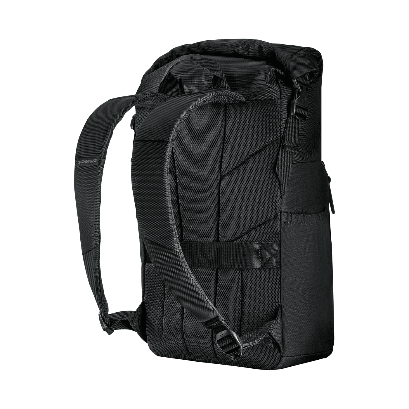 Wenger UrbanOne Roll-Top 15.6 Laptop Backpack,Black, 653890 (653890) (653890) thumbnail
