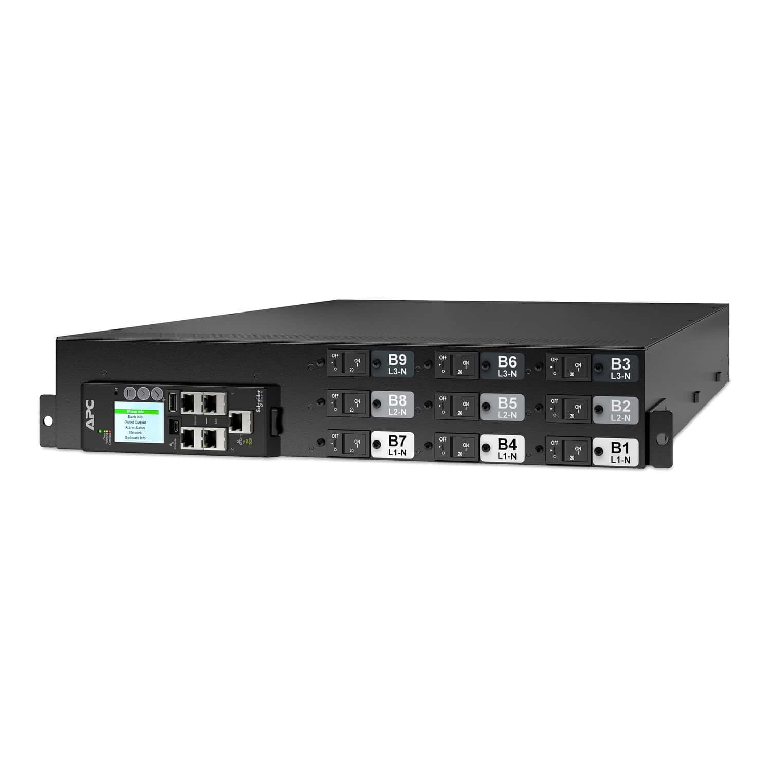 APC NetShelter Rack PDU Advanced Metered, 2U, 3 fasen, 415 V, 41,4 kVA 60 A, 18 uitgangen (APDU11454ME) thumbnail