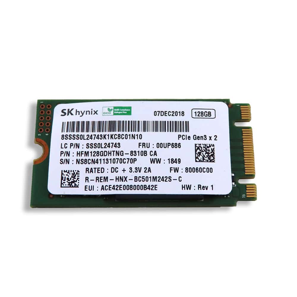 LENOVO 128GB M.2 2280 PCIE NVME SSD (00UP686) thumbnail