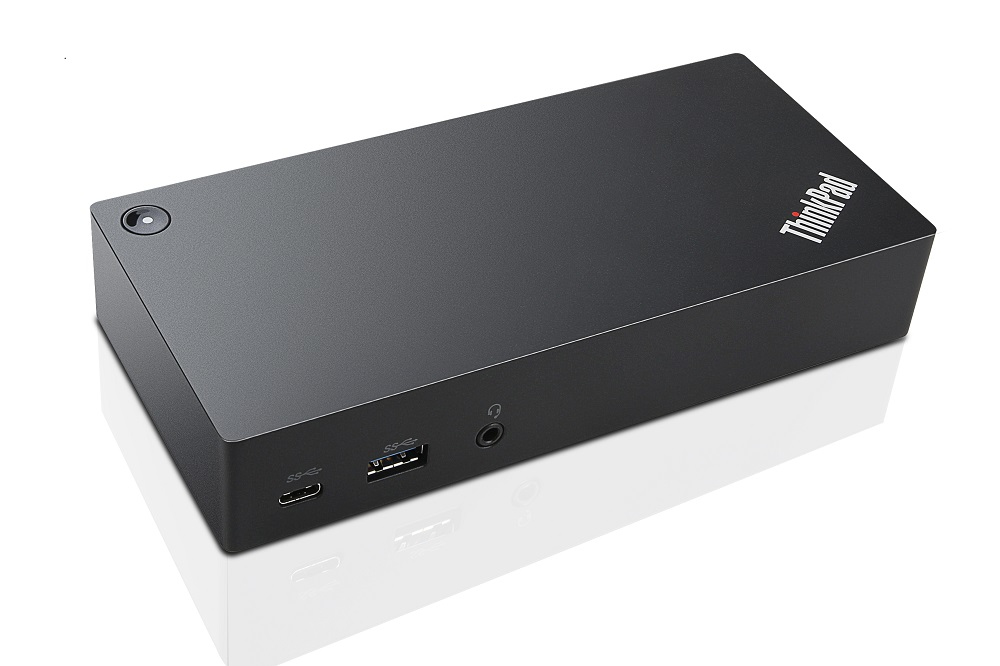 Lenovo 40A90090DK laptop dock & poortreplicator Bedraad USB 3.2 Gen 1 (3.1 Gen 1) Type-C Zwart (40A90090DK) thumbnail