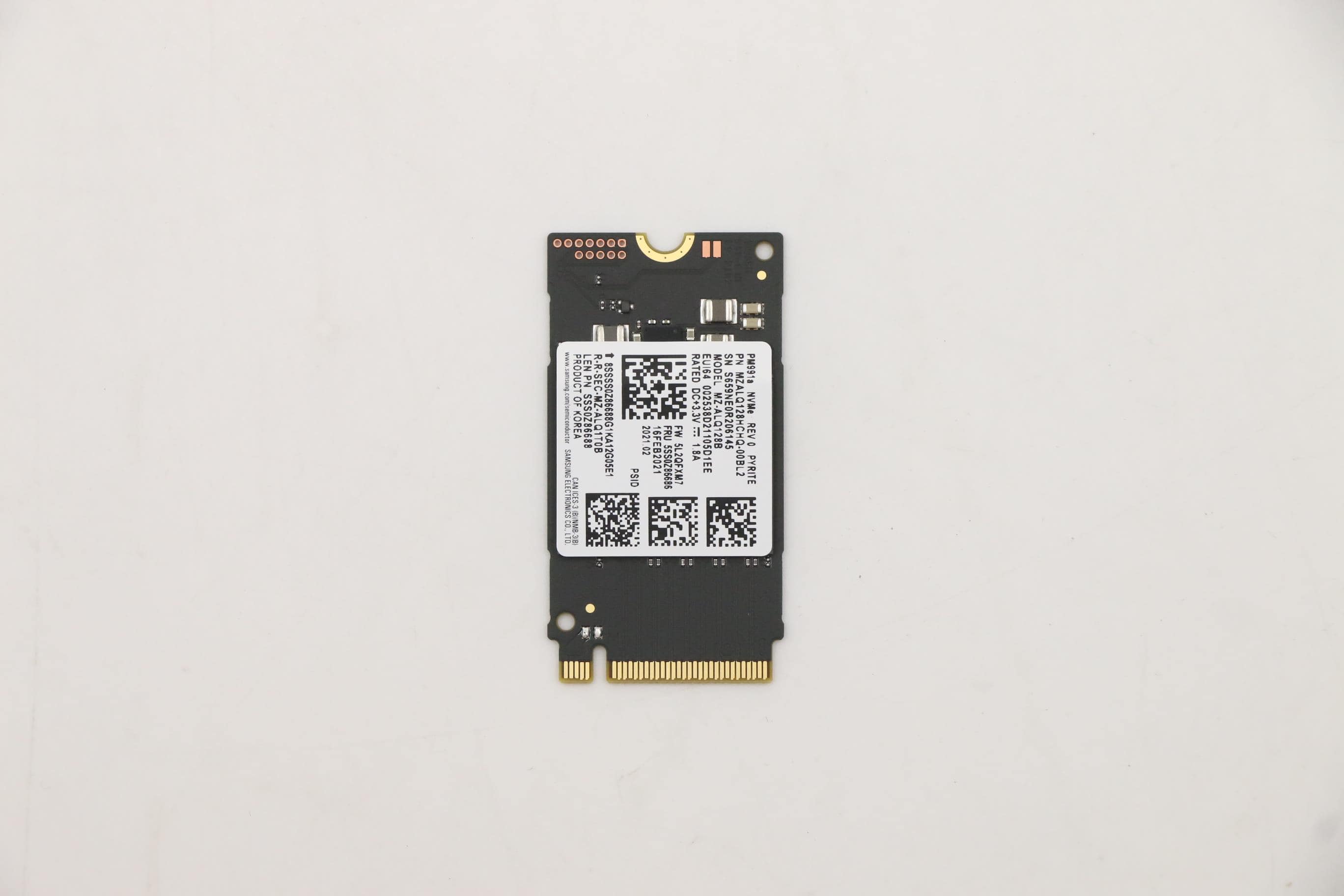 LENOVO 128GB M.2 2242 GEN3 PCIE NVME SSD (5SS0Z86686) thumbnail