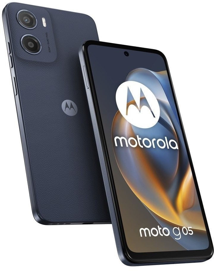 Motorola moto g05 16.9 cm (6.67quot) Dual SIM Android 15 4G USB Type-C 4 GB 128 GB 5200 mAh Blue (PB6L0054PL) thumbnail