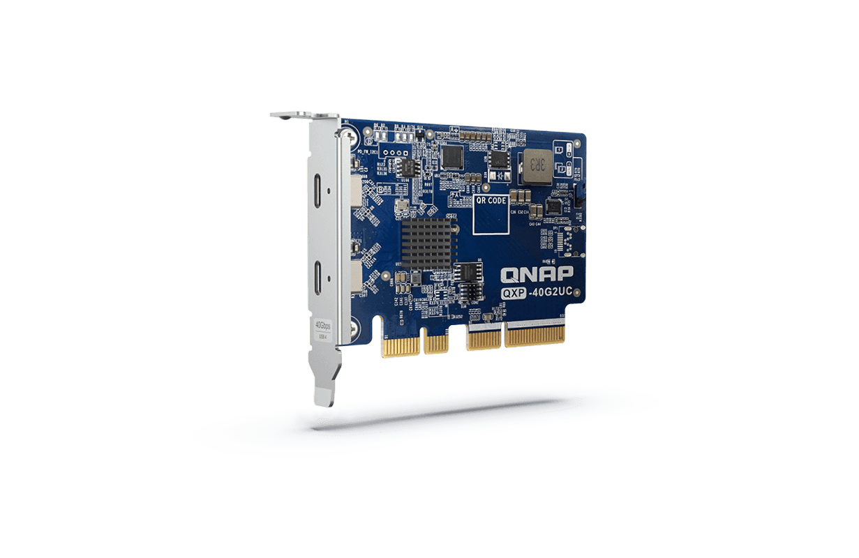 QNAP QXP-40G2UC, Dual-port USB 4 expansion card, PCIe Gen4 x4 (QXP-40G2UC) thumbnail