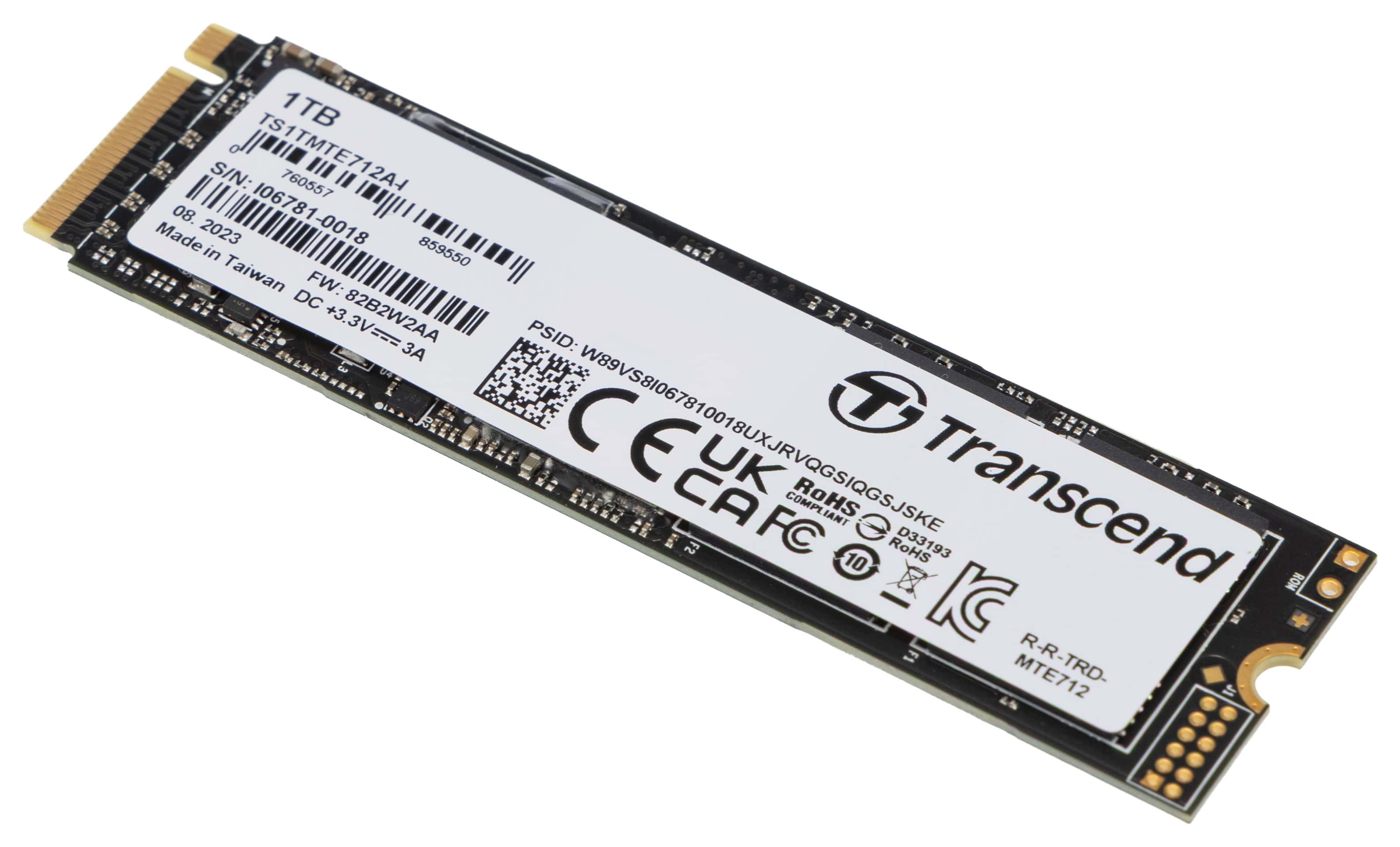 Transcend MTE712A SSD Encrypted 1 TB Internal M.2 2280 (double-sided) (TS1TMTE712A) thumbnail