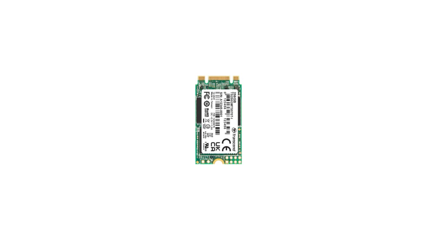 Transcend 256 GB Internal M.2 SATA SSD 2242 TS256GMTS570TI-VS1 (TS256GMTS570TI-VS1) thumbnail