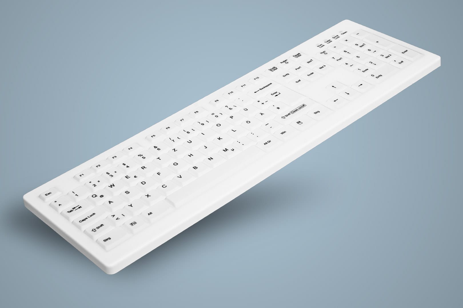 Cherry MEMBRANE / DE / WHITE / EXCHANGEABLE AK-C8100F serie medical Keyboard (AK-C8100-W/GE) (AK-C8100-W/GE) thumbnail