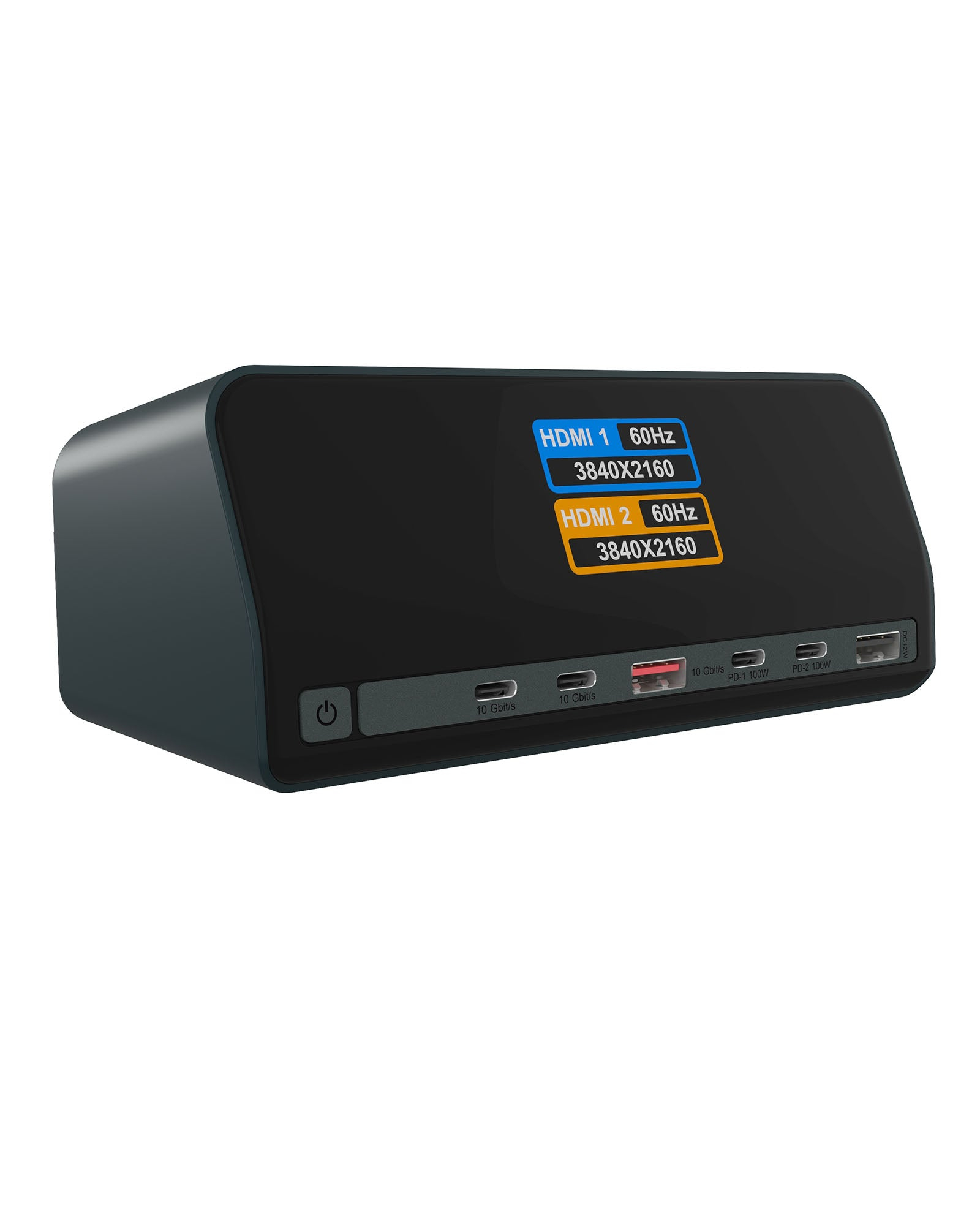 ICY BOX Heart Dock 2300 Bedraad USB 3.2 Gen 2 (3.1 Gen 2) Type-C Antraciet (IB-DK2300-CH) thumbnail