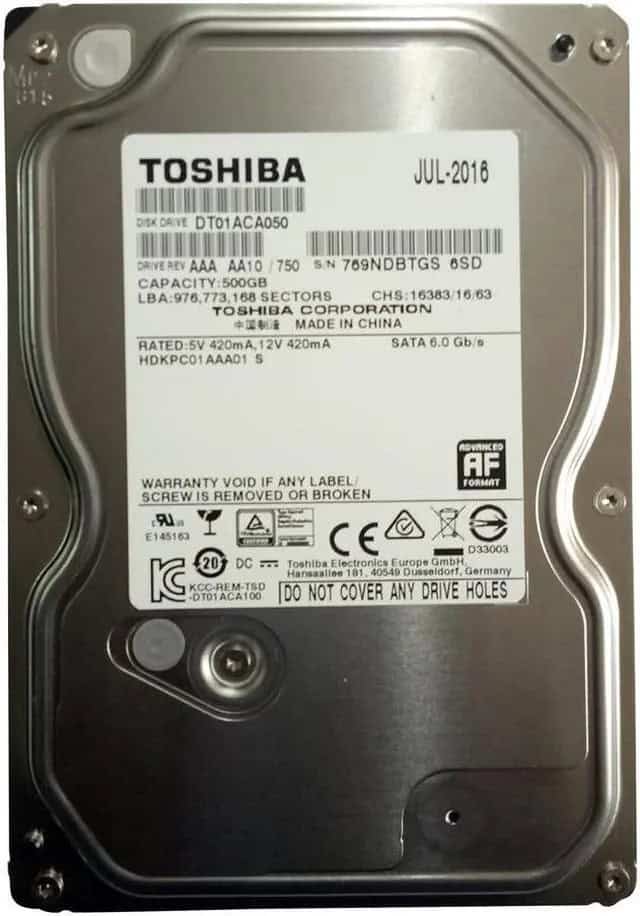 Toshiba HD 3,5 SATAIII 500GB (DT01ACA050) 7200rpm 32MB (DT01ACA050) (DT01ACA050) thumbnail