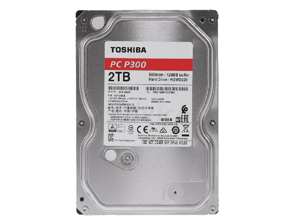 Toshiba 2TB Toshiba P300 HDWD220UZSVA 5400RPM 128MB (HDWD220UZSVA) thumbnail