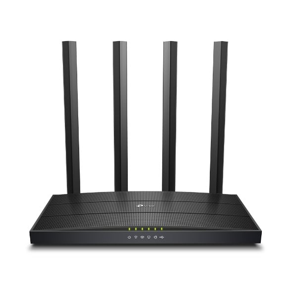 TP-Link Archer C6U draadloze router Gigabit Ethernet Dual-band (2.4 GHz / 5 GHz) Zwart (ARCHER C6U) thumbnail