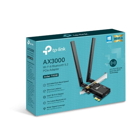 TP-Link ARCHER TX55E netwerkkaart WLAN / Bluetooth 2402 Mbit/s (ARCHER TX55E) thumbnail