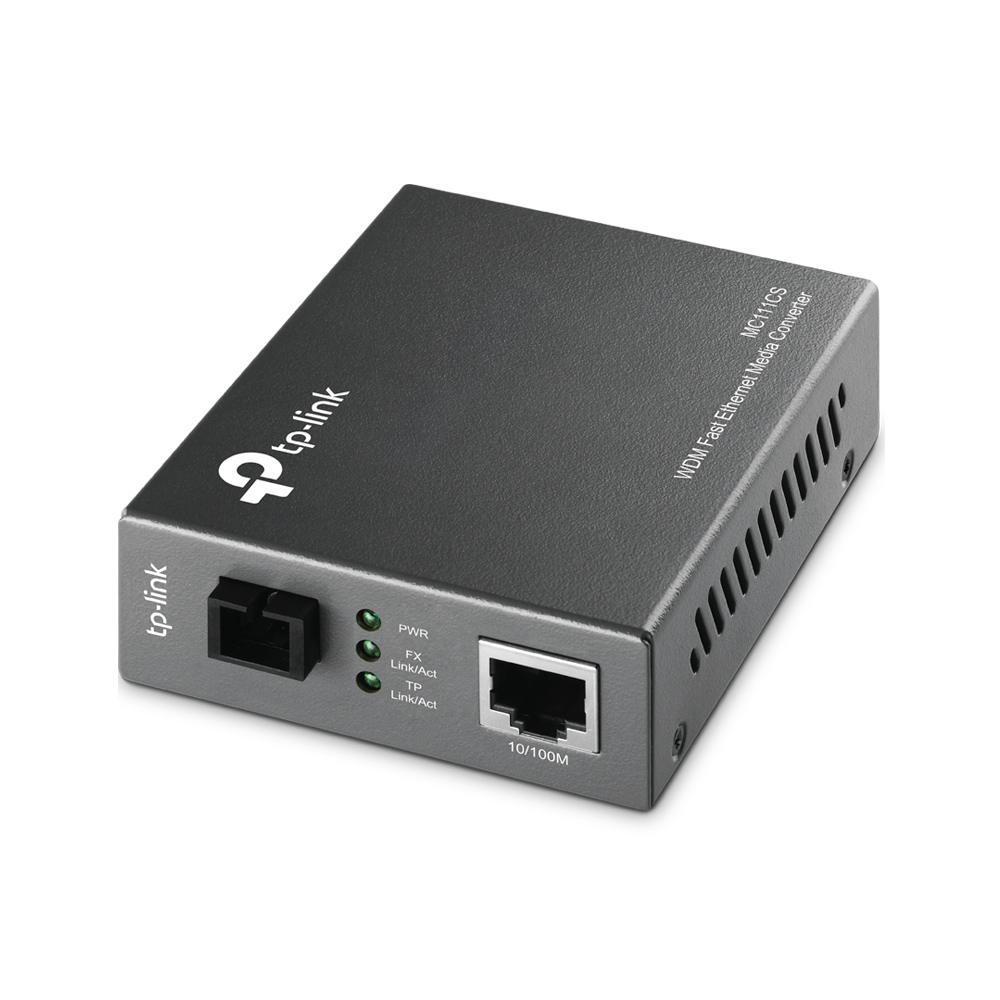 TP-Link MC111CS netwerk media converter 1000 Mbit/s 1550 nm Single-mode Zwart (MC111CS) thumbnail