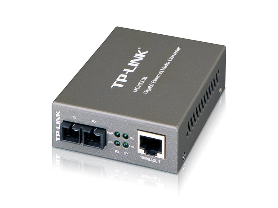 TP-Link MC200CM V3 netwerk media converter Intern 1000 Mbit/s 850 nm Zwart (MC200CM) thumbnail